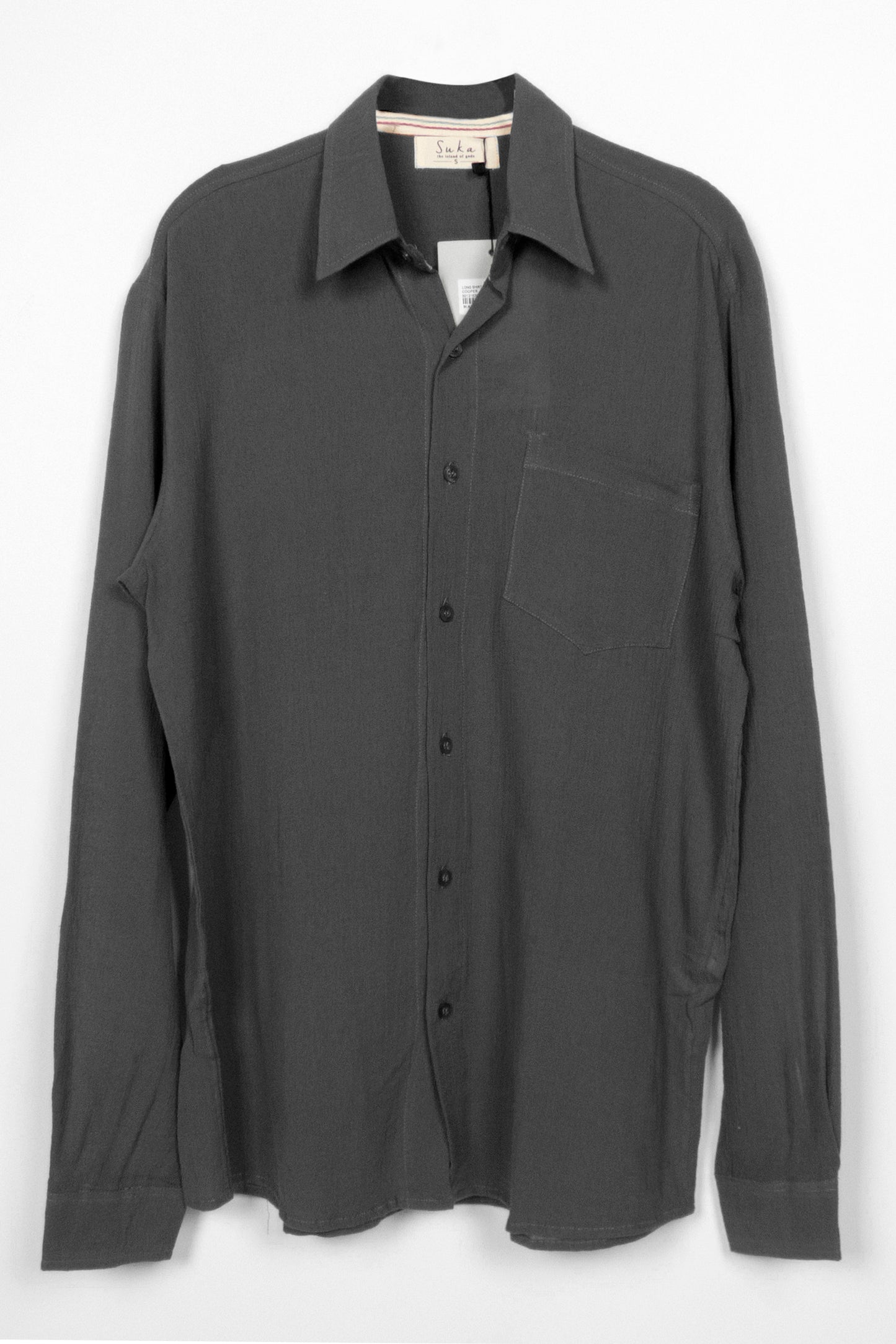 Shirt Long Sleeve Cotton Crinkle