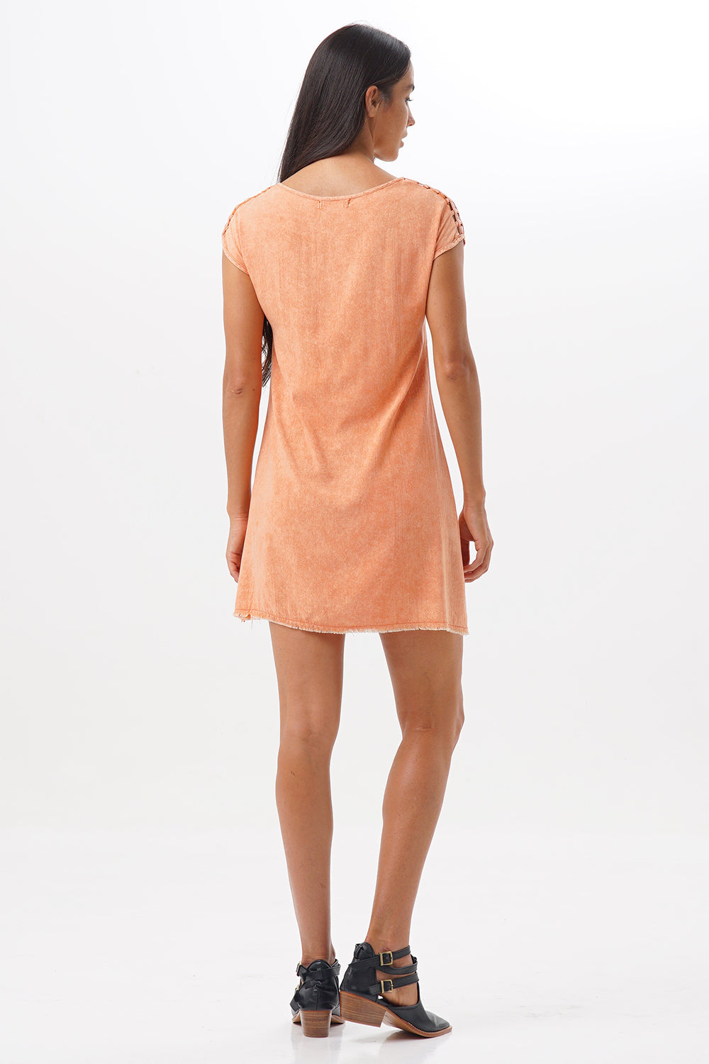 Dress Uki Orange Stonewash