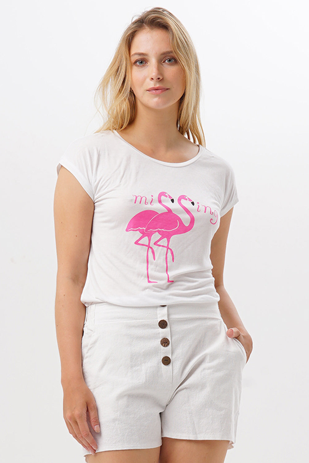 T-Shirt Dew Twin Flamingo