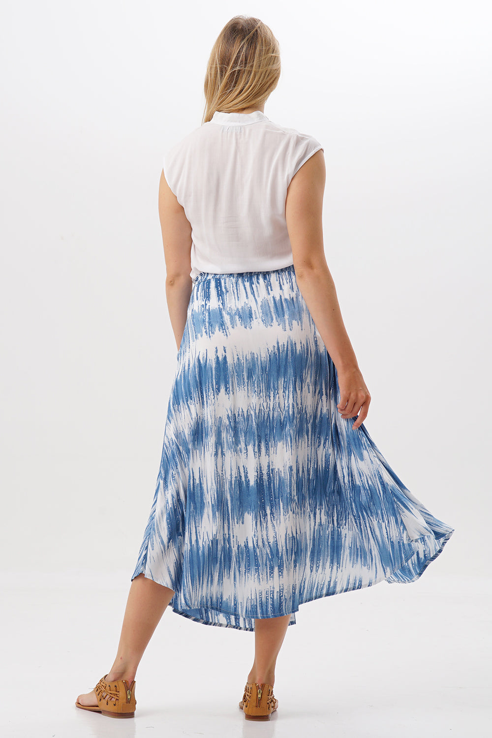 Midi Skirt Bott Tie Dye