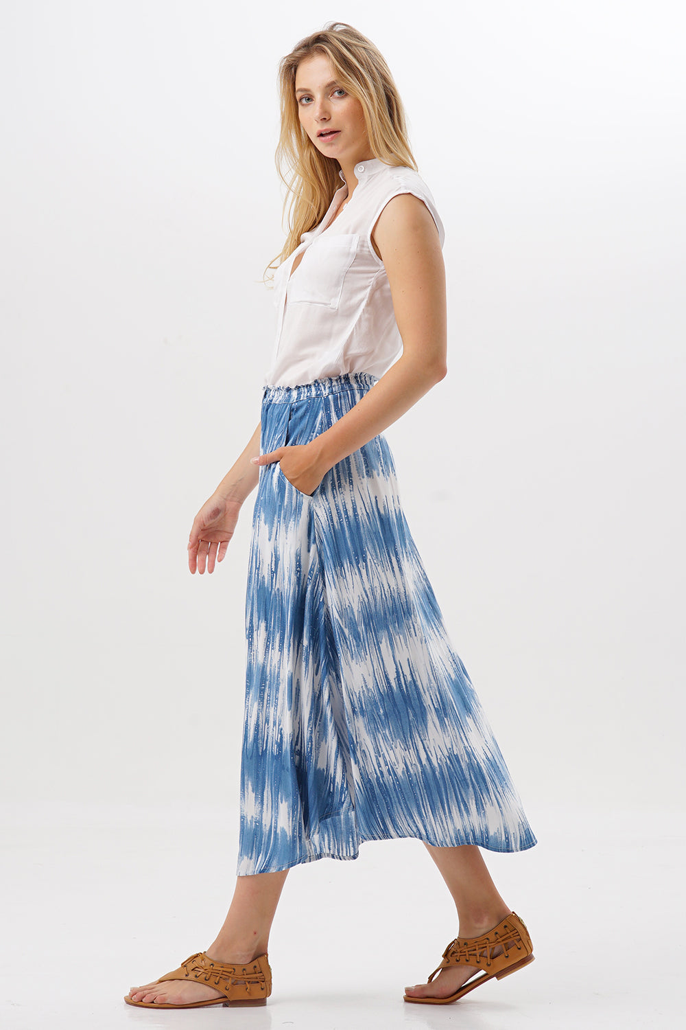 Midi Skirt Bott Tie Dye