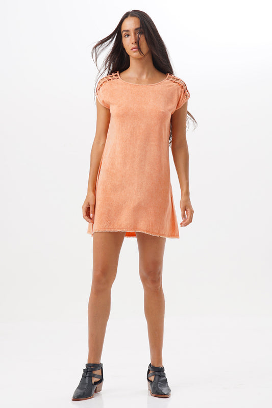 Dress Uki Orange Stonewash