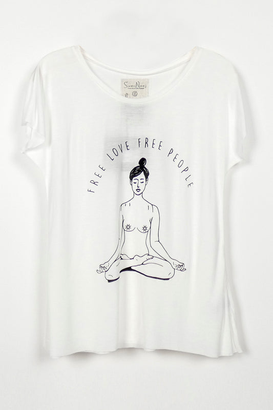 T-Shirt Dance Yoga Lady